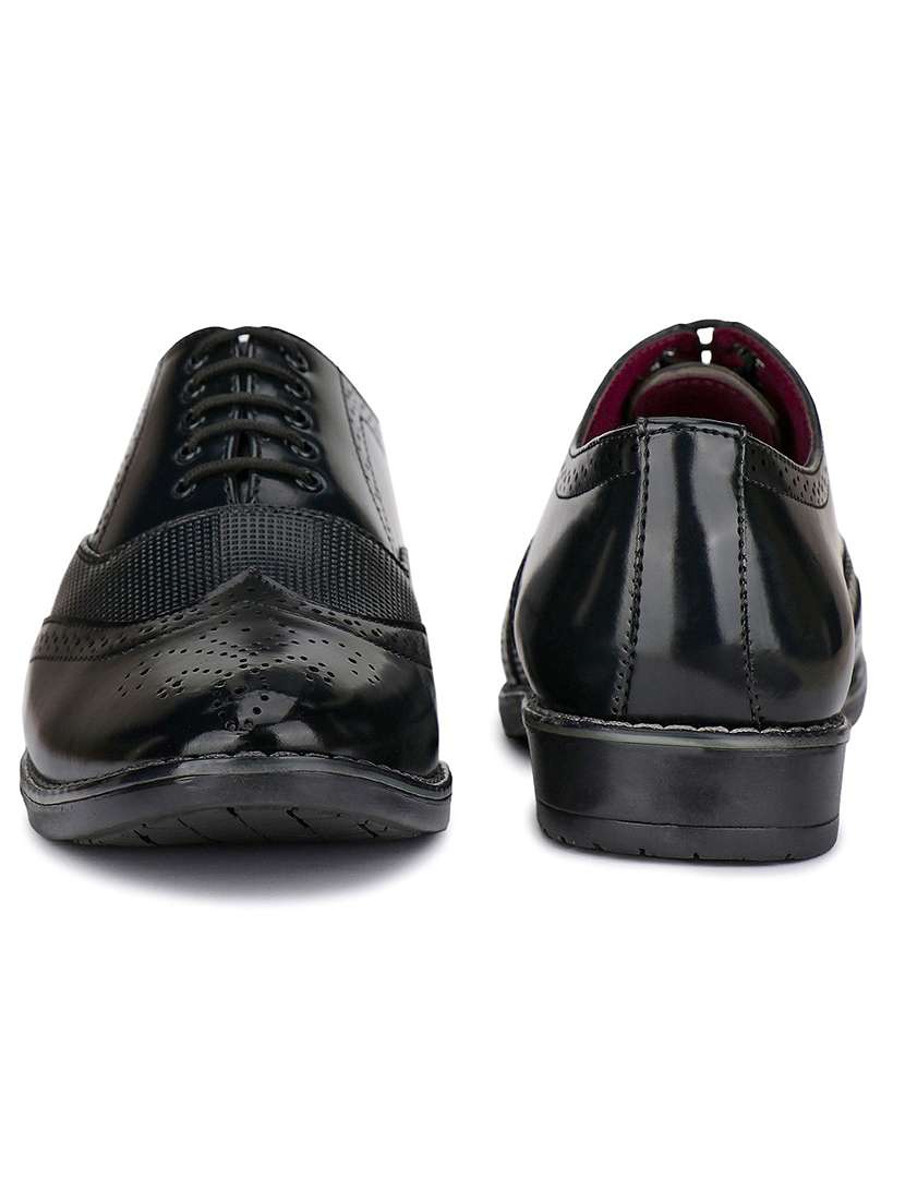black lace-up derby shoes - 21228648 -  Standard Image - 2