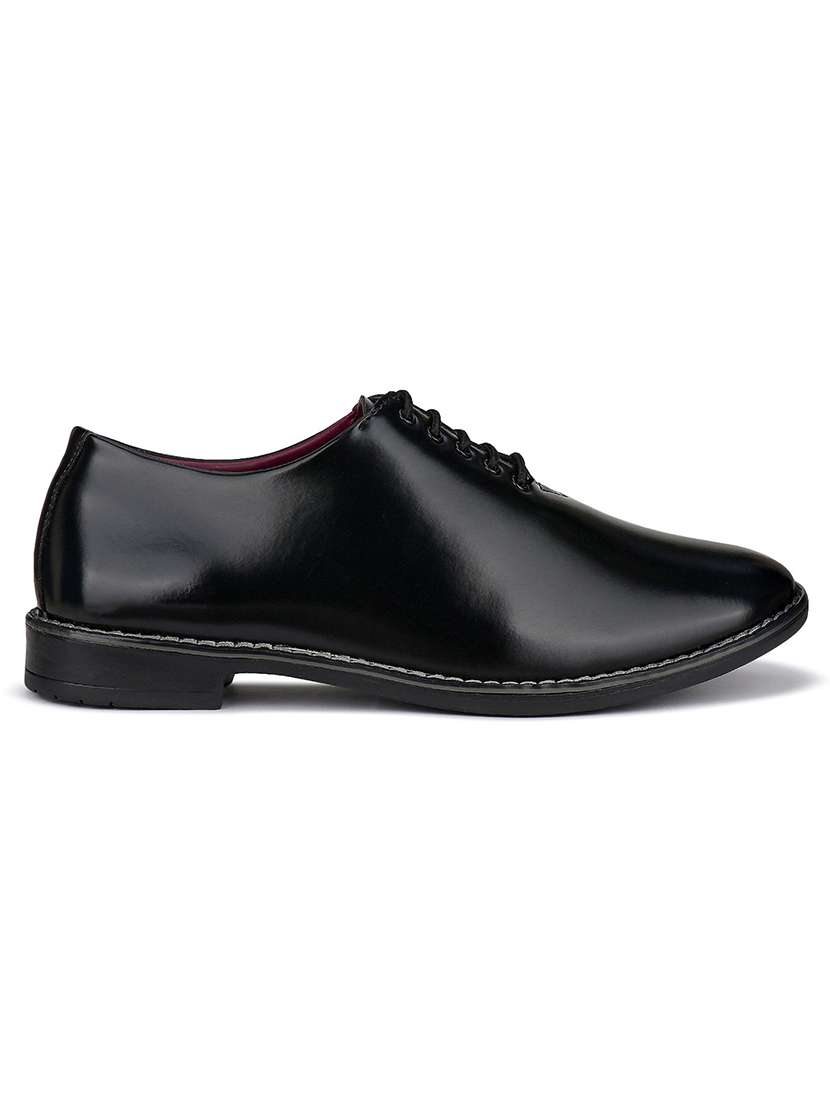 black lace-up derby shoes - 21228649 - Standard Image - 2