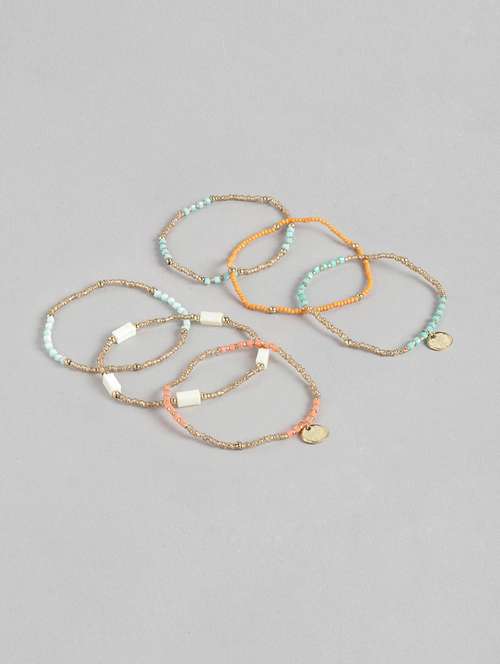 multi colored brass cuffs bracelet - 21228663 - Standard Image - 0