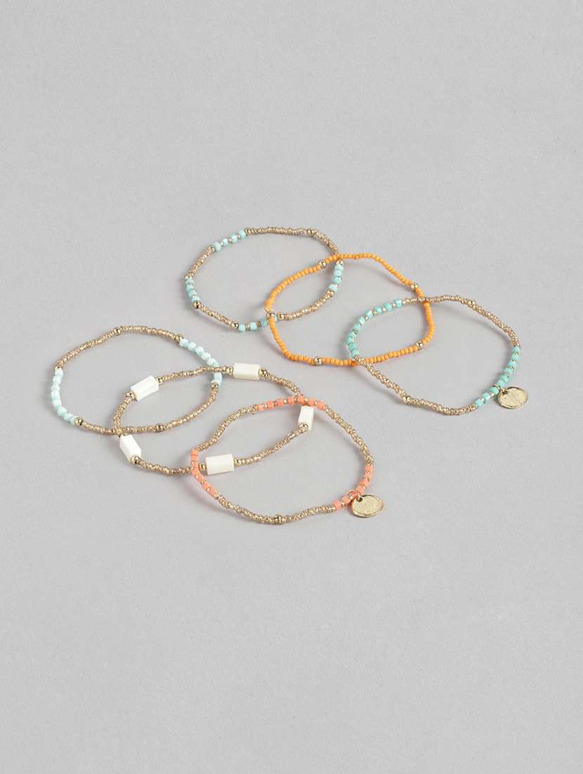 multi colored brass cuffs bracelet - 21228663 - Zoom Image - 0