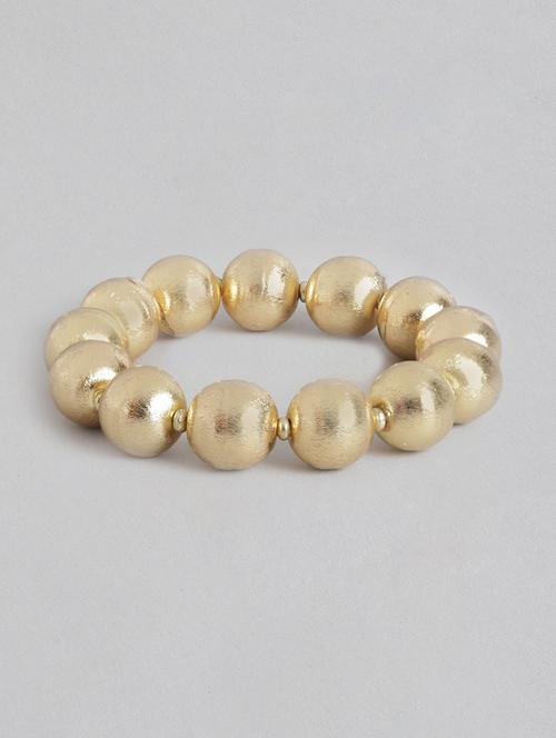 gold brass beaded bracelet - 21228665 -  Standard Image - 0