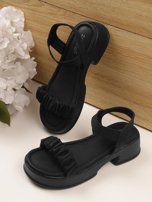 black slip on sandal - 21229452 -  Standard Image - 0
