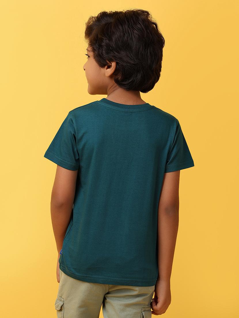 boys round neck front print t-shirt - 21230171 - Standard Image - 2