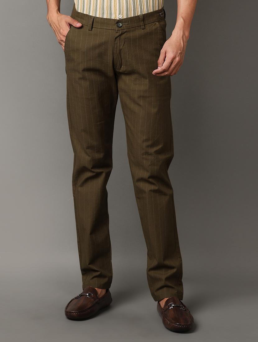 men mid rise chinos casual trousers - 21230212 - Zoom Image - 0