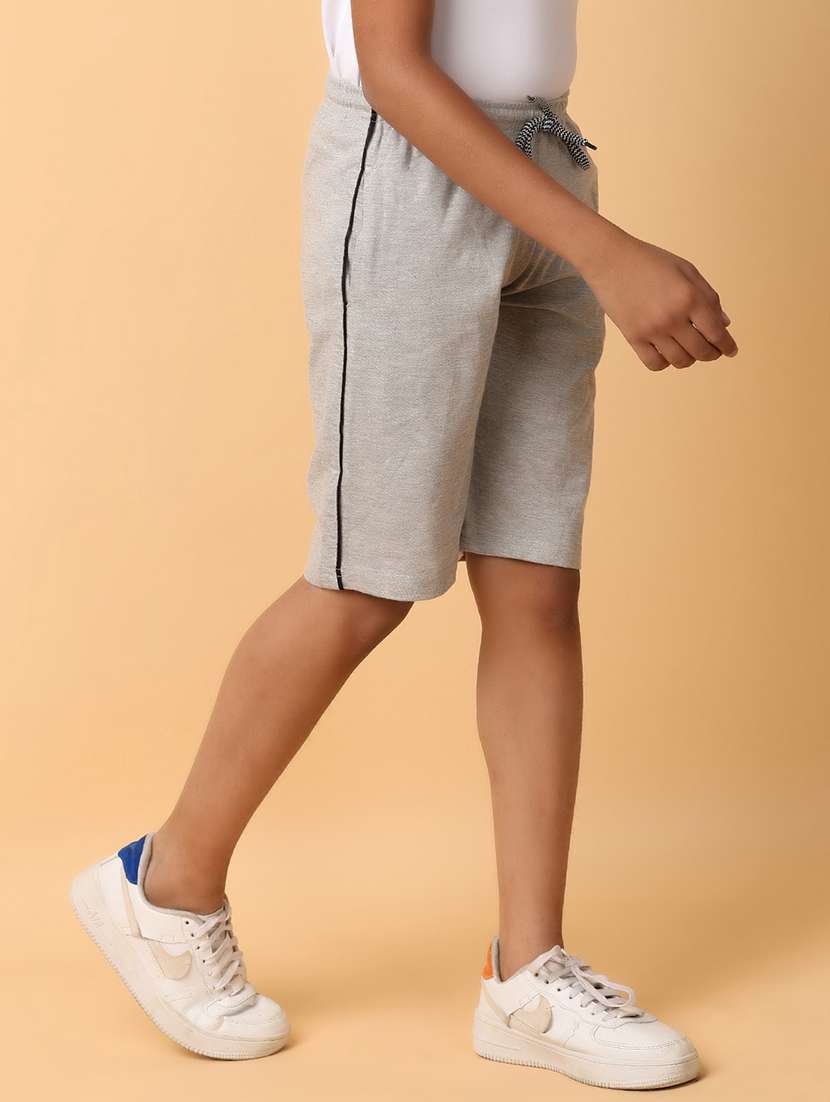 boys cotton solids three fourth shorts - 21230230 -  Standard Image - 2