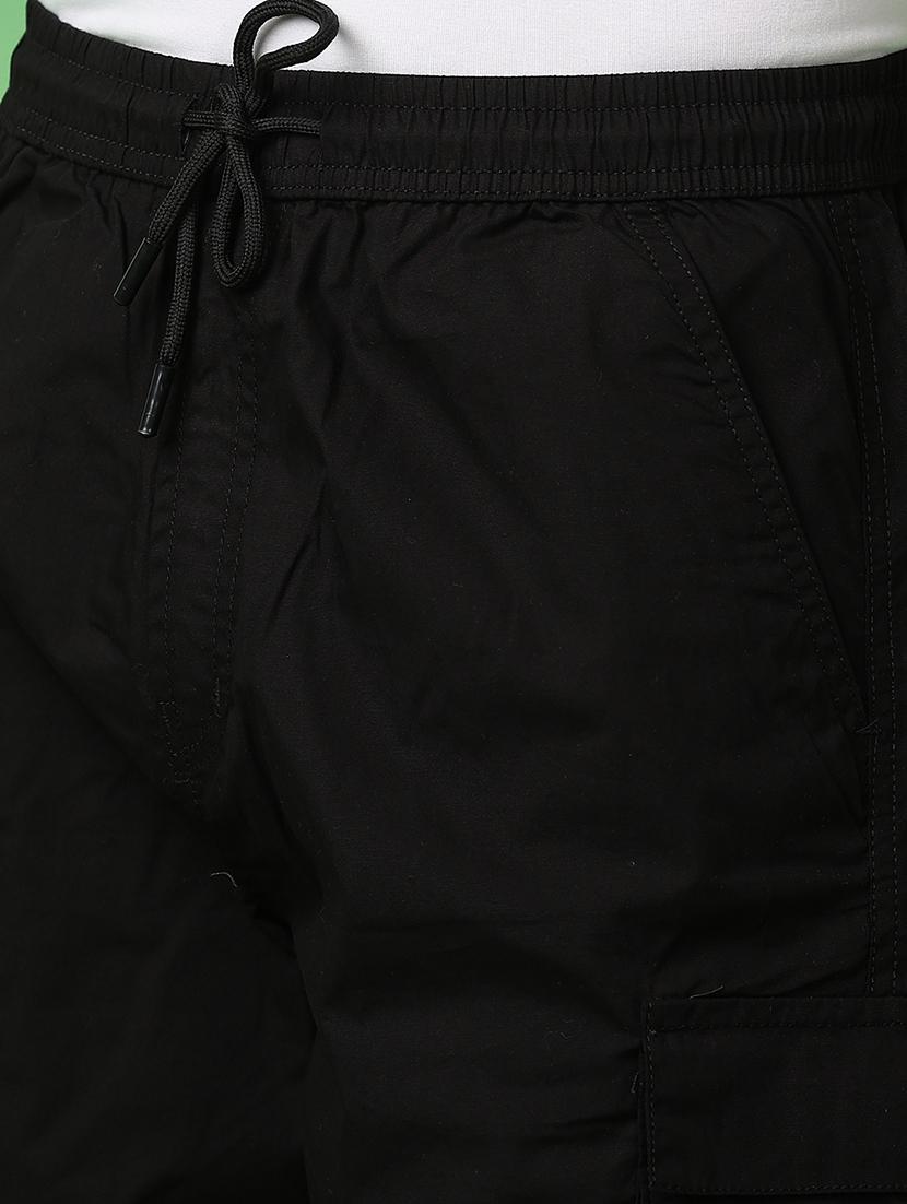 men mid rise solid cargo shorts - 21230240 - Standard Image - 7