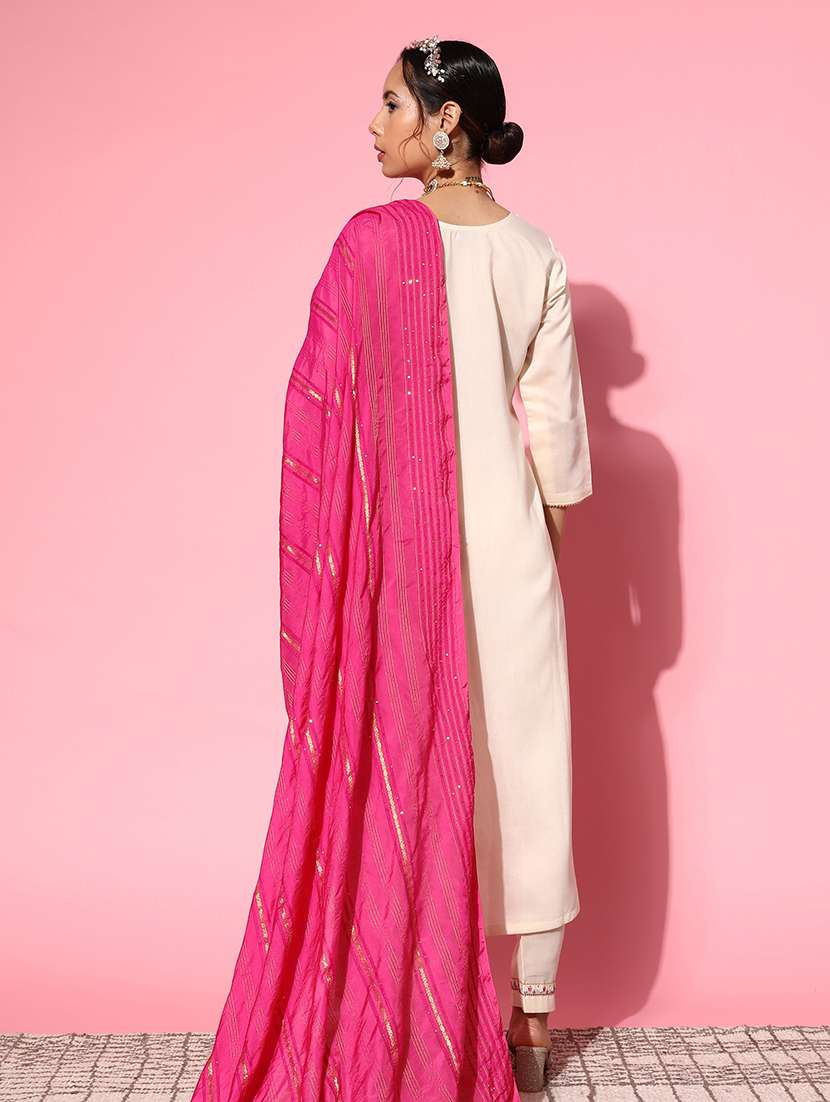 women kurta pant set with dupatta - 21230468 - Standard Image - 2