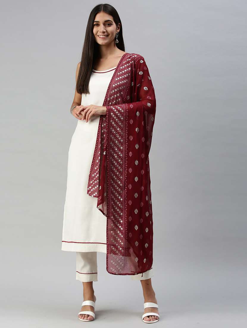 women kurta pant set with dupatta - 21230546 -  Standard Image - 2