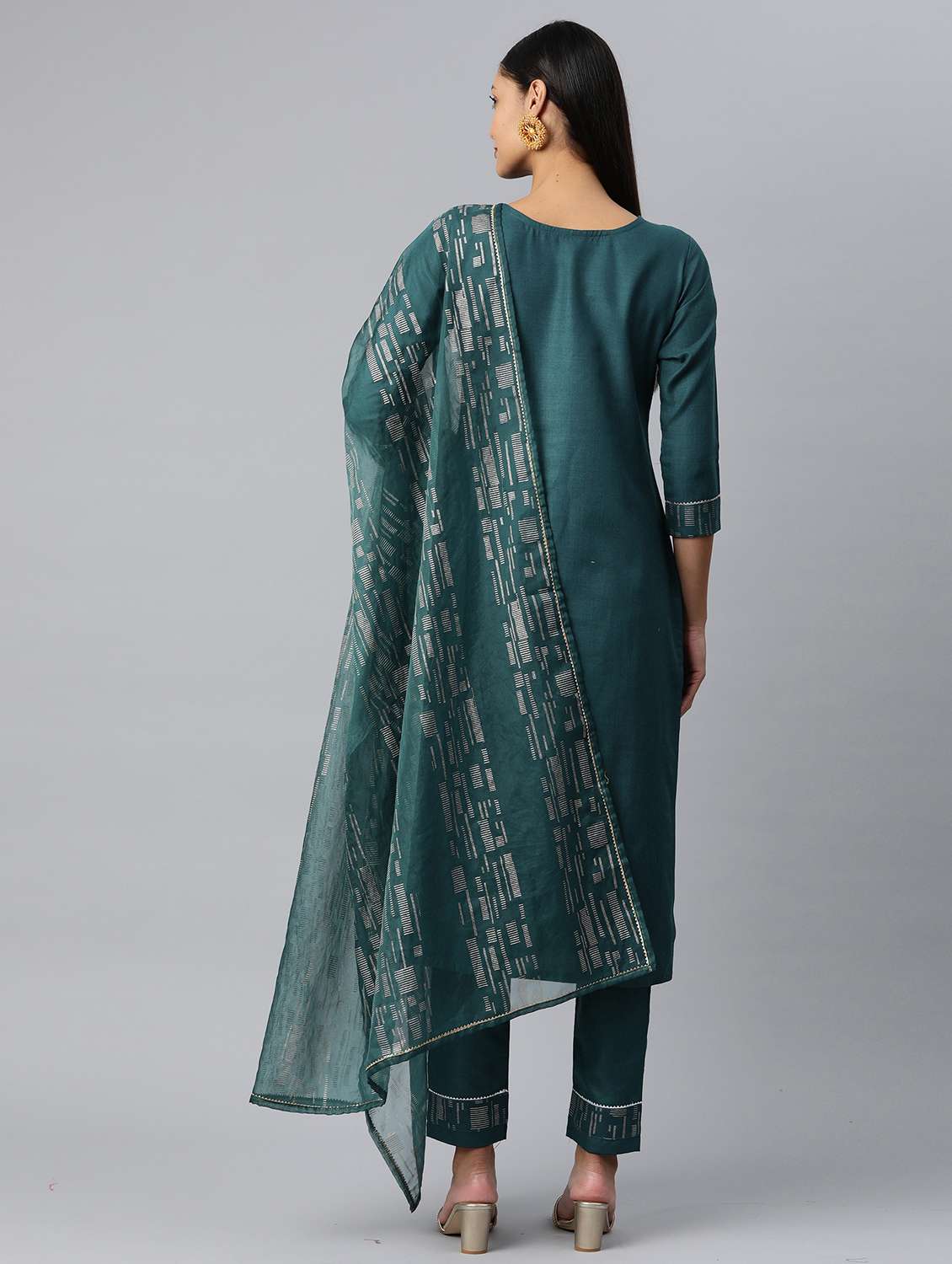 women kurta pant set with dupatta - 21230631 -  Standard Image - 2