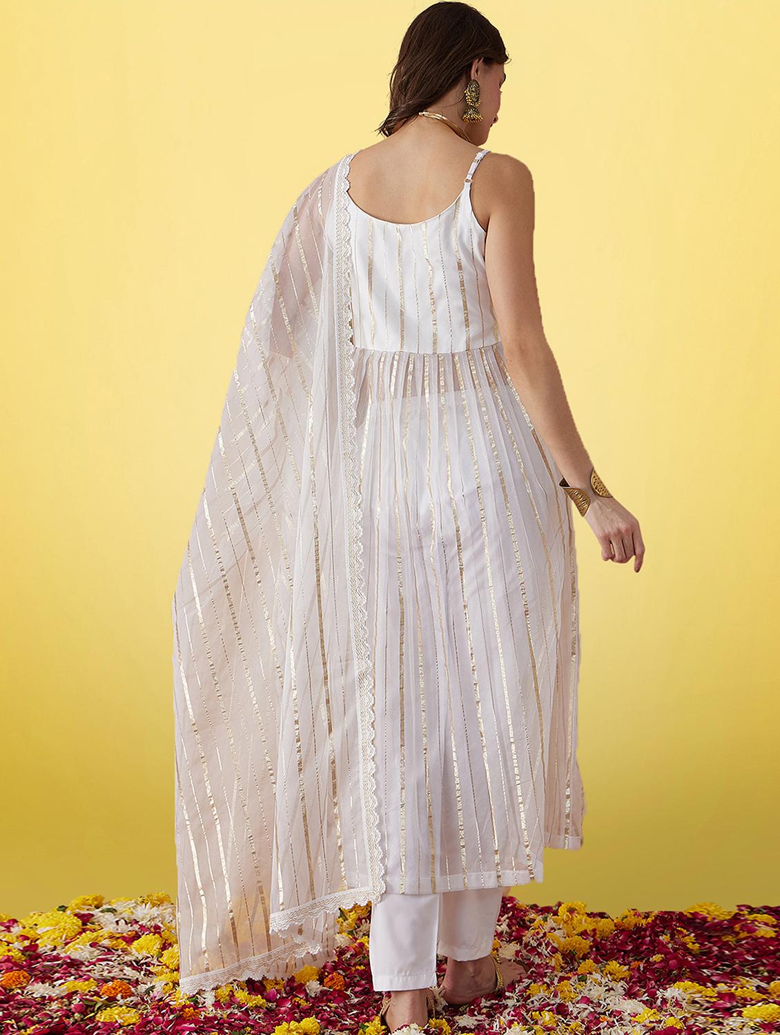 women kurta pant set with dupatta - 21230749 - Standard Image - 2