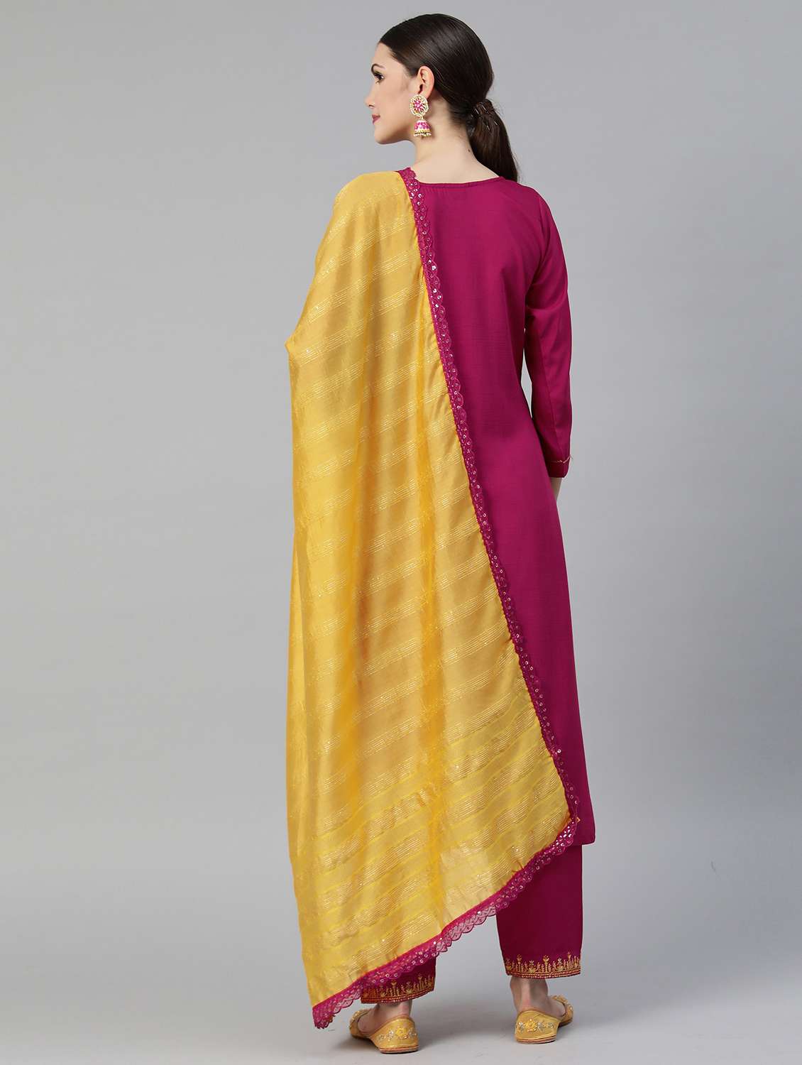 women kurta pant set with dupatta - 21230780 -  Standard Image - 2