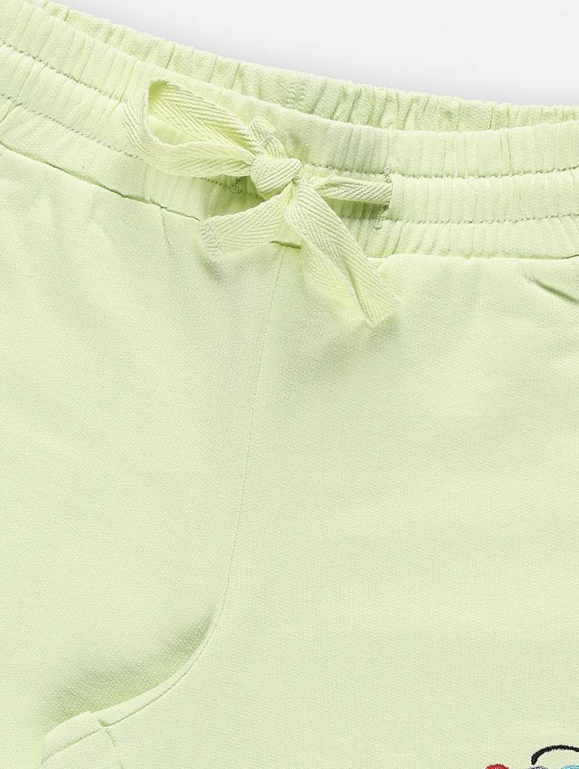 girls solid cotton shorts - 21231189 - Standard Image - 2