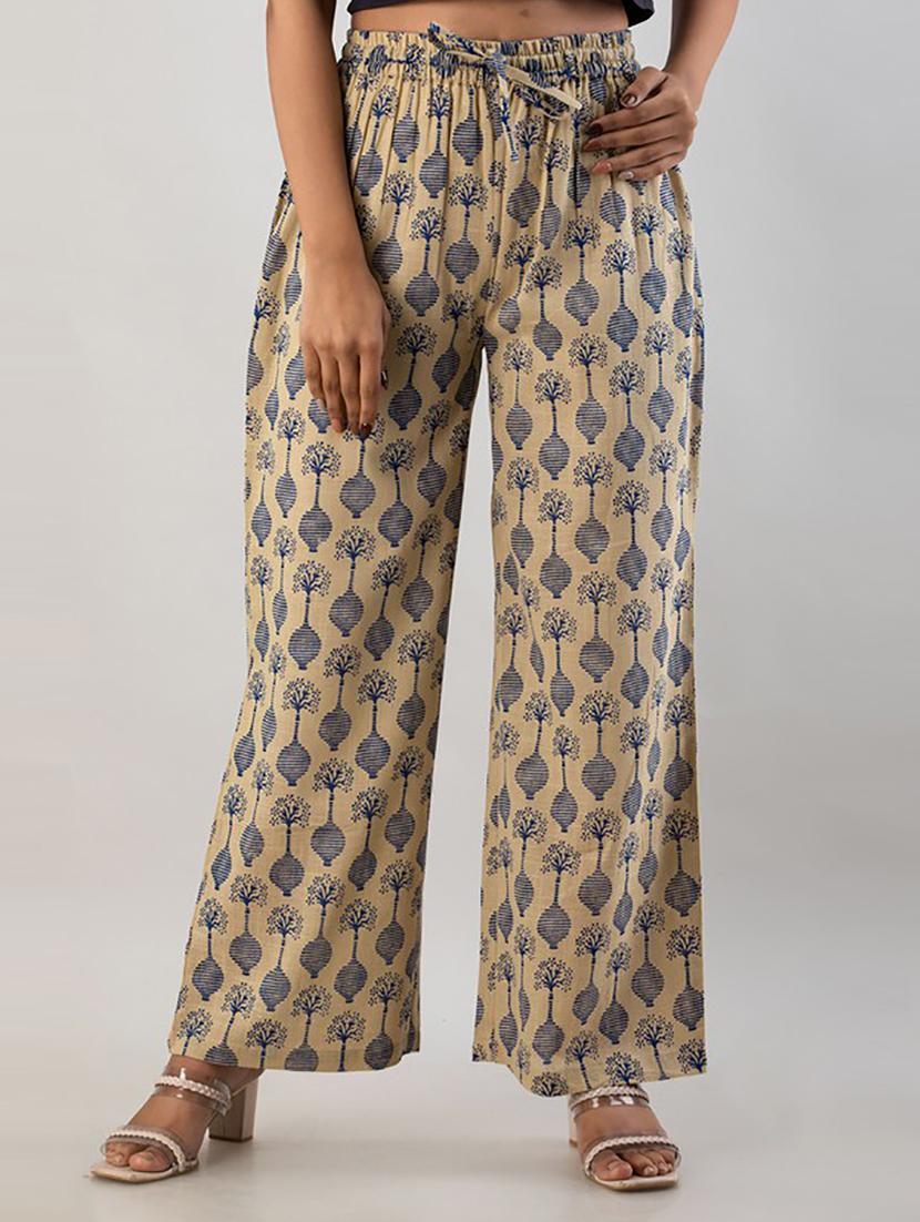 women flared fit printed palazzo - 21231965 - Zoom Image - 0