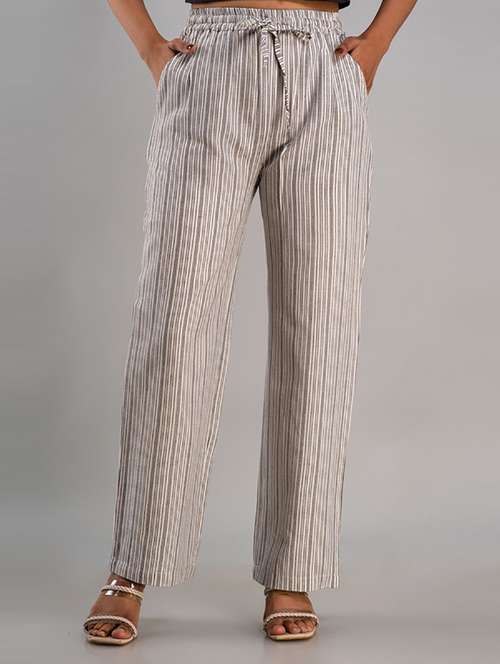 women straight fit printed palazzo - 21231975 -  Standard Image - 0