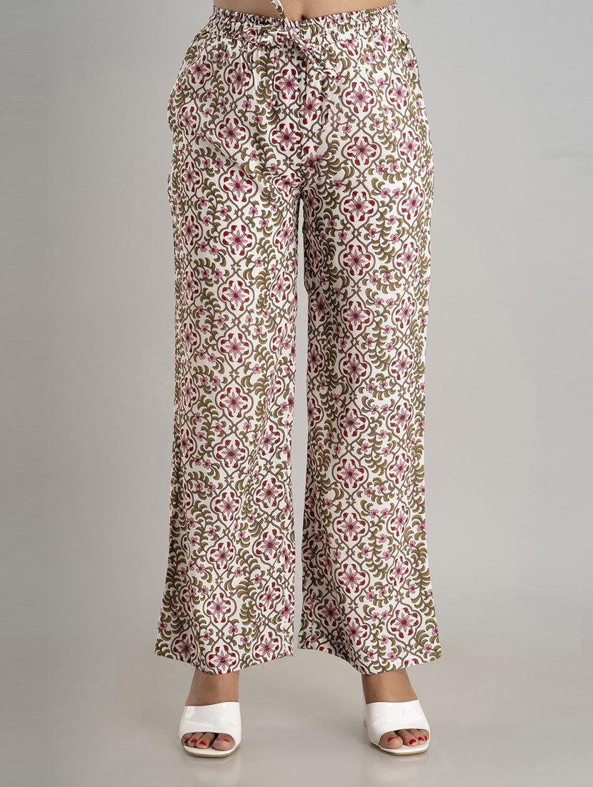 women straight fit printed palazzo - 21231983 - Zoom Image - 0