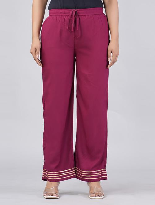 women straight fit printed palazzo - 21231989 -  Standard Image - 0