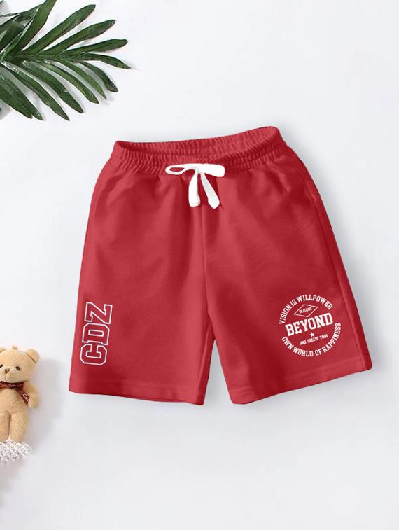 boys typographic regular shorts