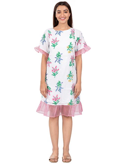 multi colored cotton aline dress - 21232946 - Standard Image - 0