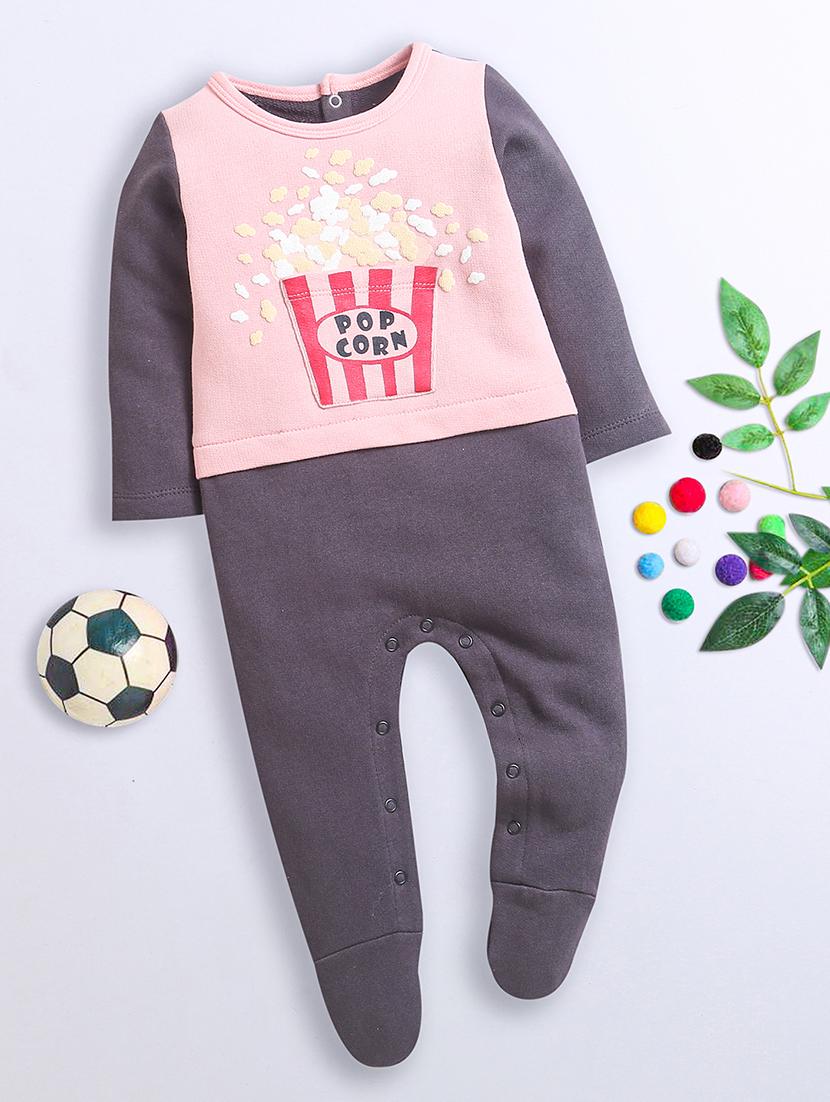 dark grey cotton romper