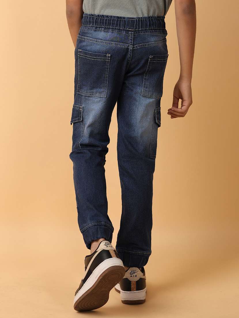 boys blue denim cargos - 21233280 -  Standard Image - 2