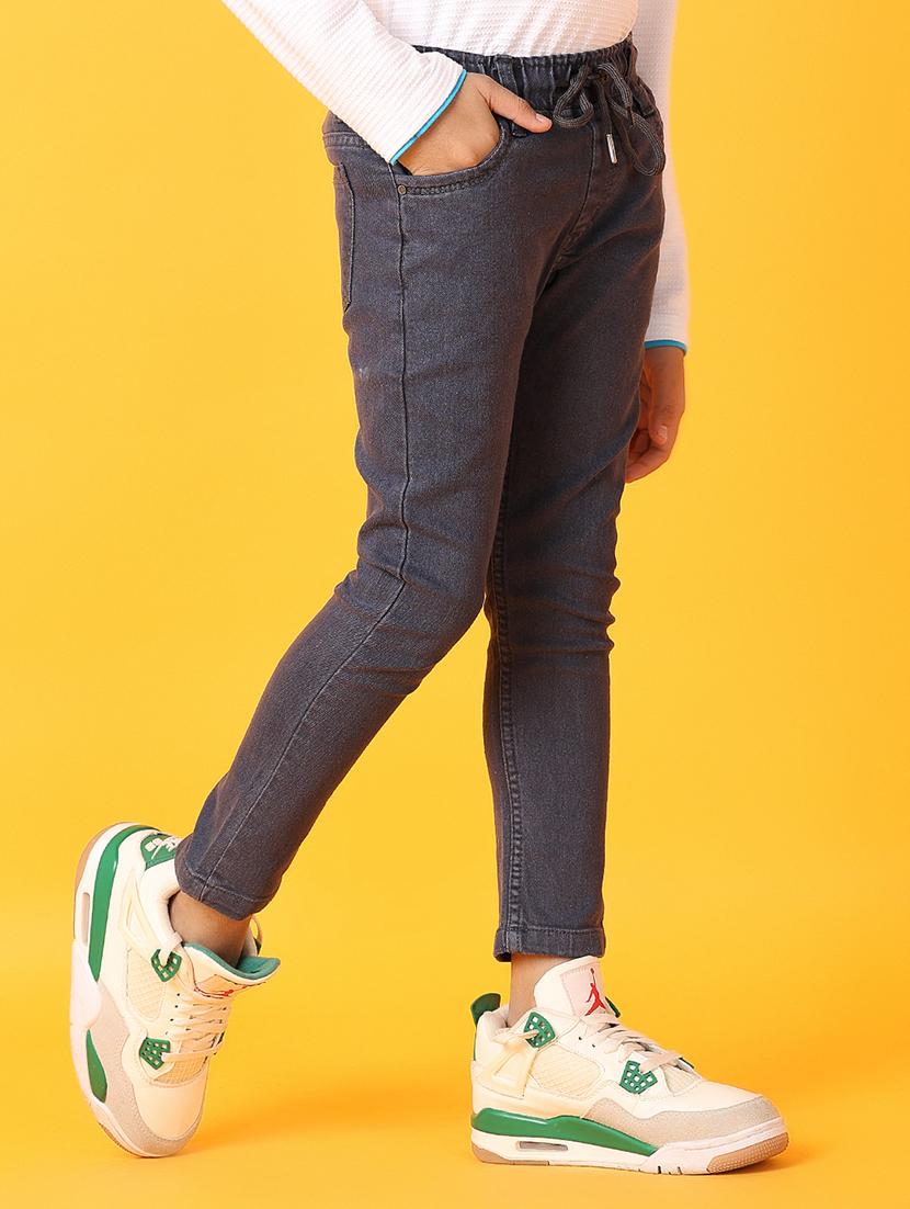 kids grey plain jean - 21233283 - Standard Image - 2