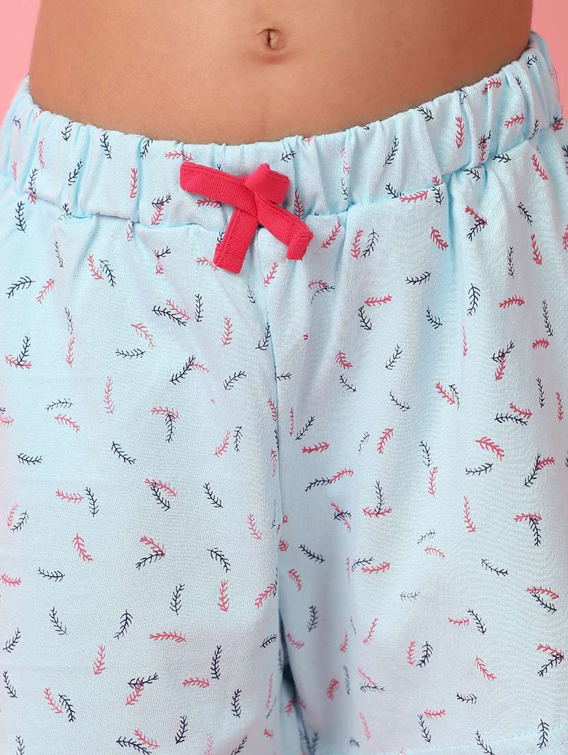 girls printed cotton twin set - 21233317 -  Standard Image - 7