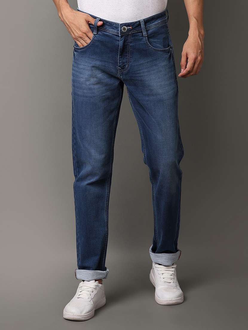men mid rise denim jeans