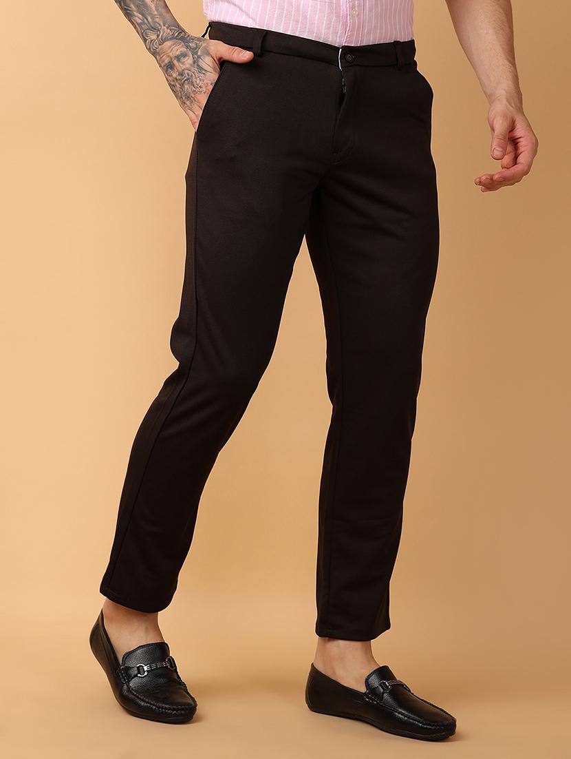 men mid rise chinos casual trousers - 21233357 - Standard Image - 2