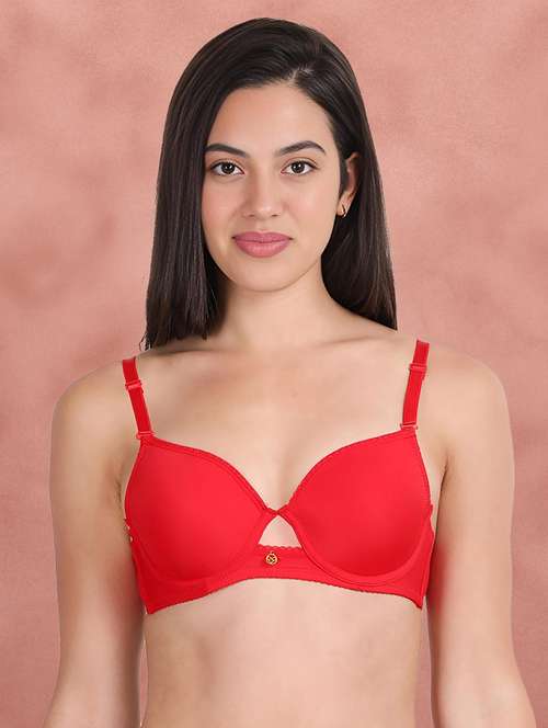 red nylon t-shirt bra - 21234142 -  Standard Image - 0