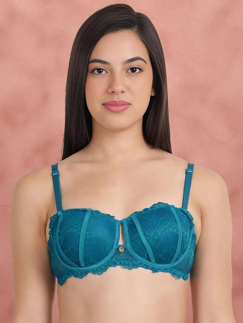 pack of 2 multi colored nylon balconette bra - 21234153 - Standard Image - 2