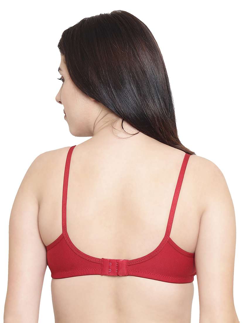 women maroon solid t-shirt bra - 21234679 - Standard Image - 2