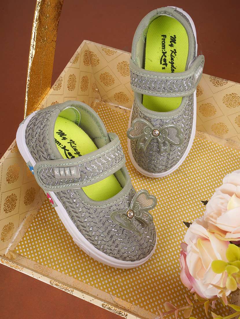 girls olive green velcro sandals