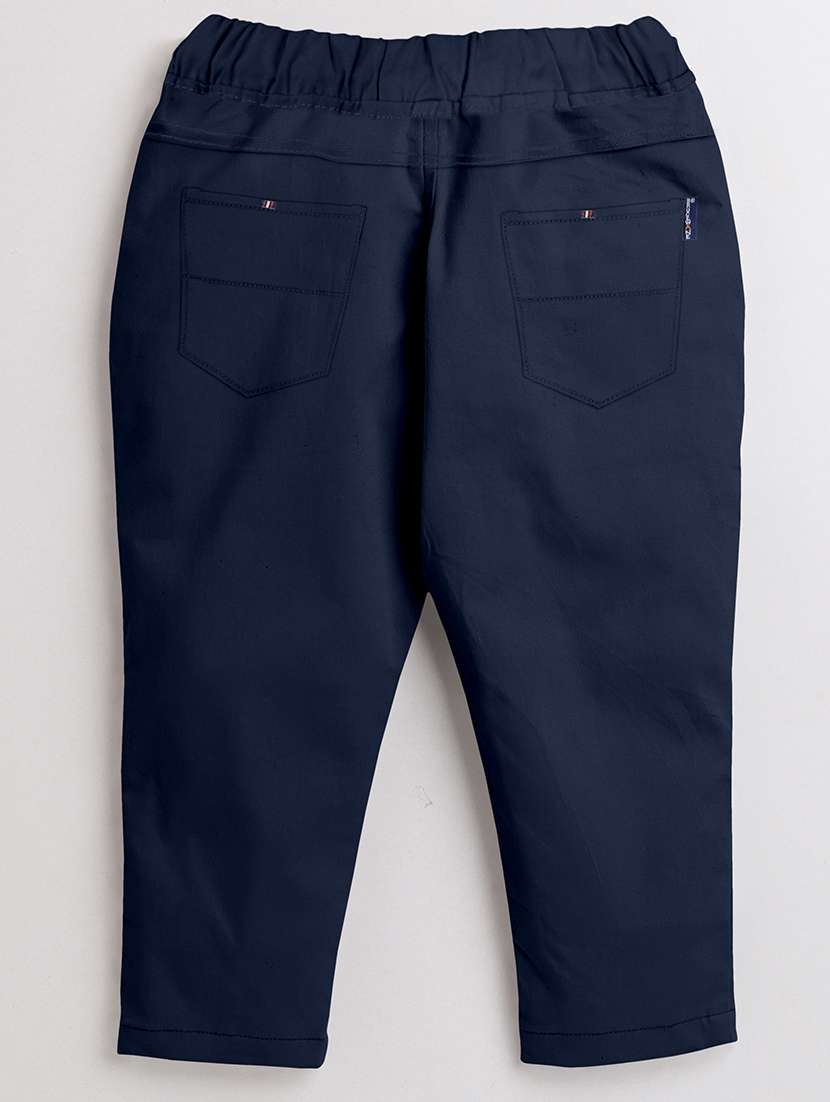 boys solid cotton track pant - 21235776 -  Standard Image - 2