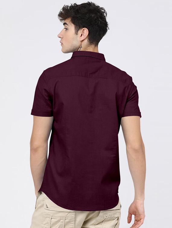 men solid cotton casual shirt - 21235795 - Standard Image - 2