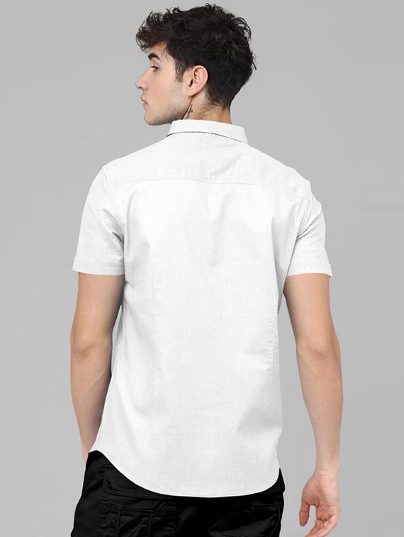 men solid cotton casual shirt - 21235799 - Standard Image - 2