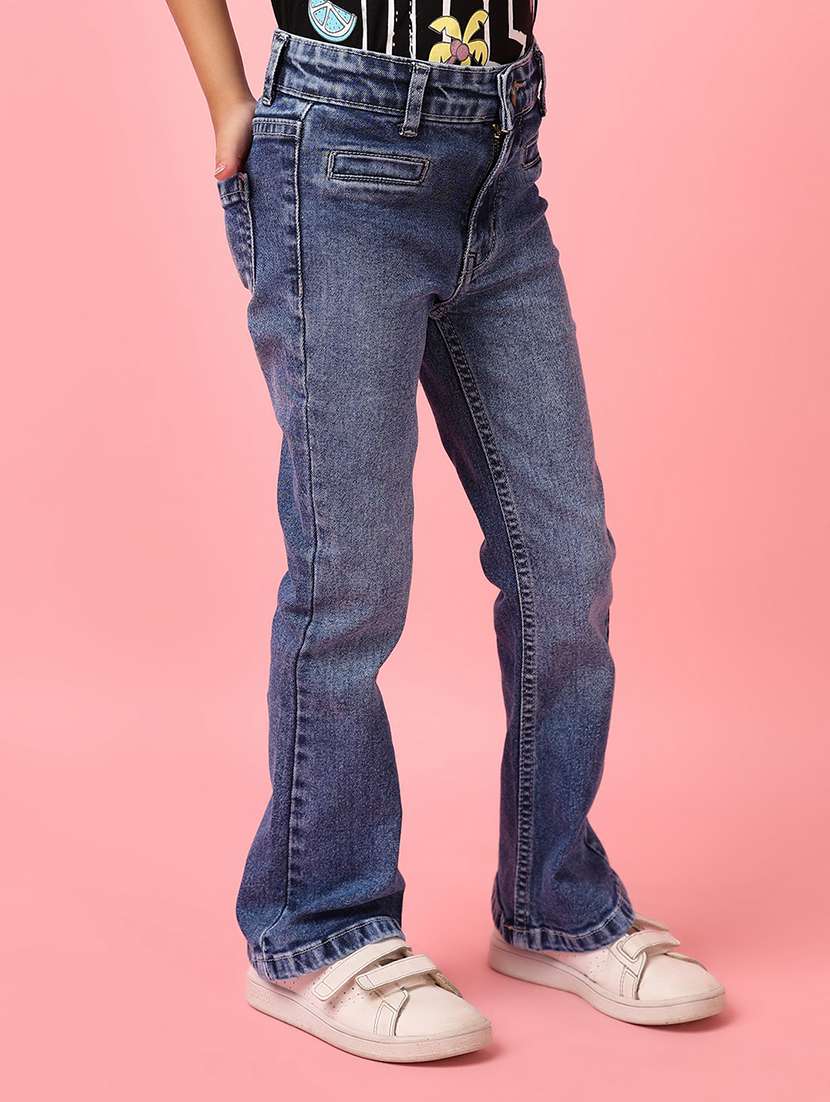 girls mid rise denim jeans - 21236110 -  Standard Image - 2
