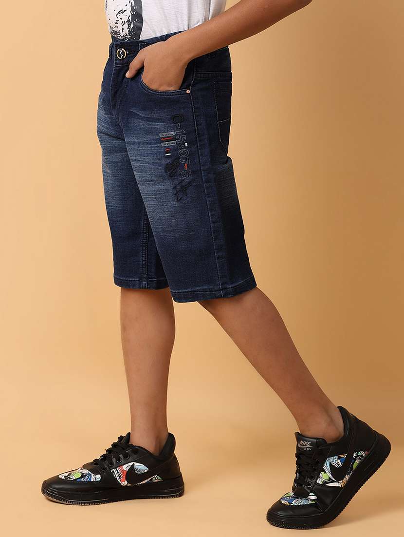 boys mid rise denim three-fourth  - 21236114 -  Standard Image - 2