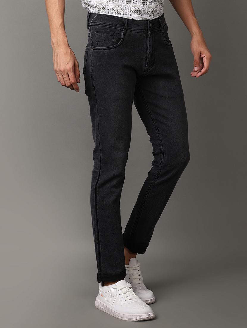 men mid rise slim fit plain jeans - 21236126 - Standard Image - 2