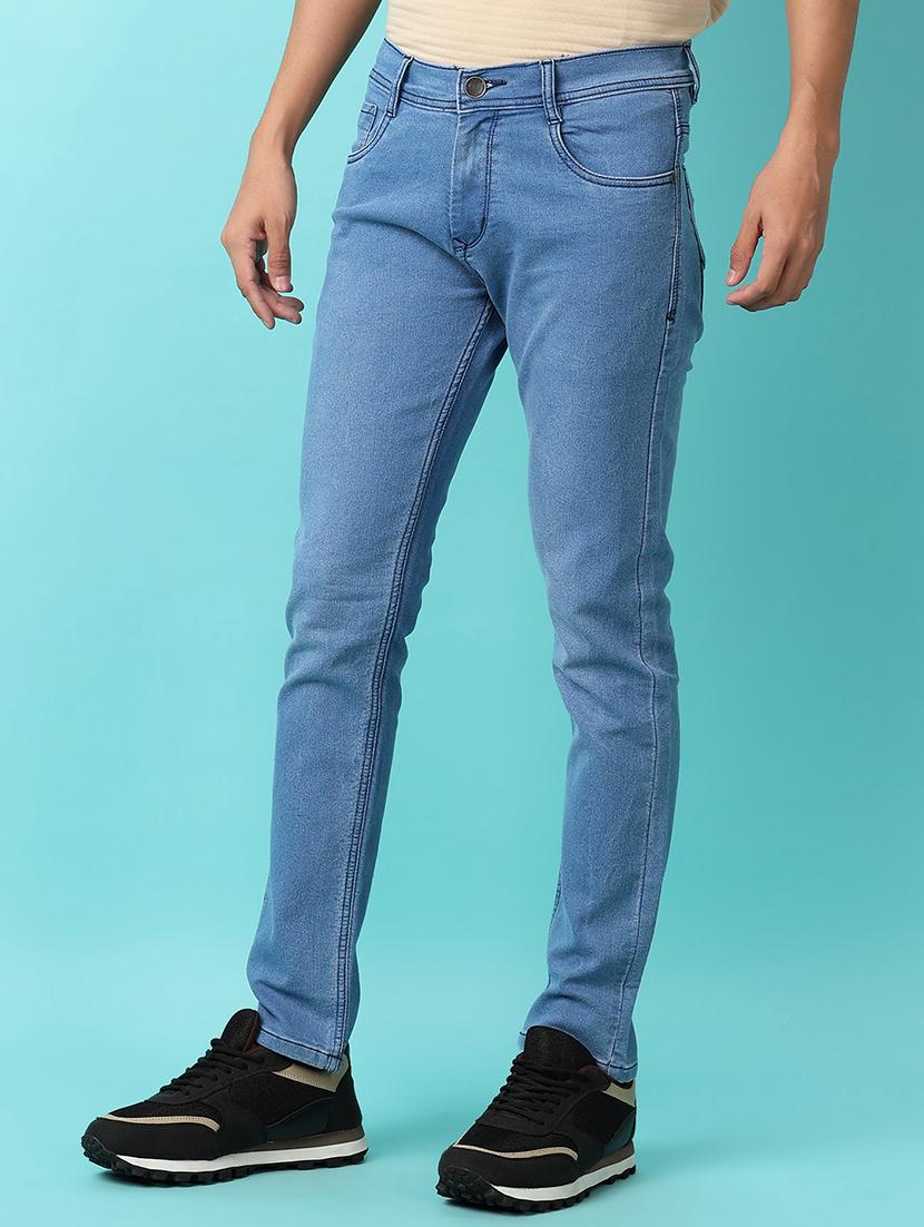 men plain mid rise full length jeans - 21236128 - Standard Image - 2