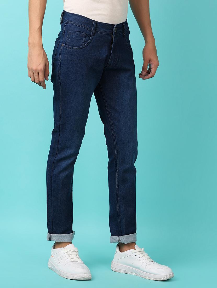men mid rise slim fit plain jeans - 21236129 - Standard Image - 2