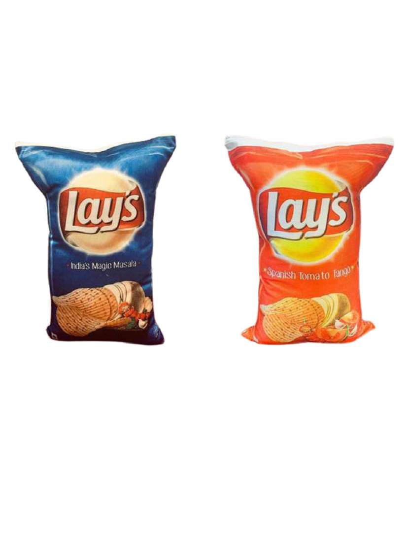 pack of 2 printed inpout microfibre filled reversible cushion 