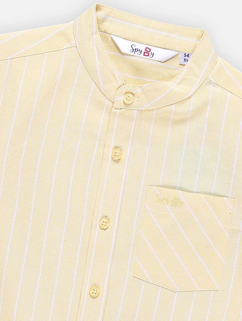 boys striped cotton shirt - 21236442 - Standard Image - 2