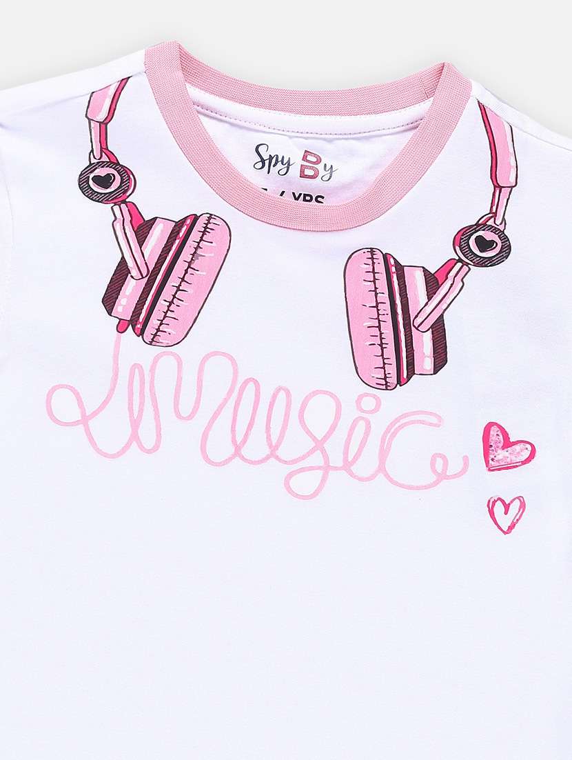 girl printed short sleeves tee - 21237016 -  Standard Image - 2