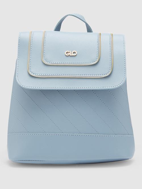women blue leatherette (pu) fashion backpack - 21237167 -  Standard Image - 0