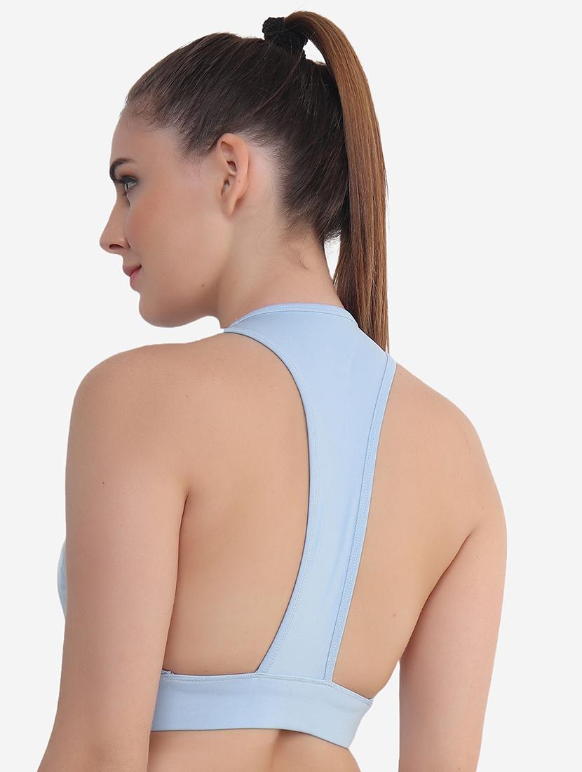 light blue nylon sports bra - 21237187 - Standard Image - 2