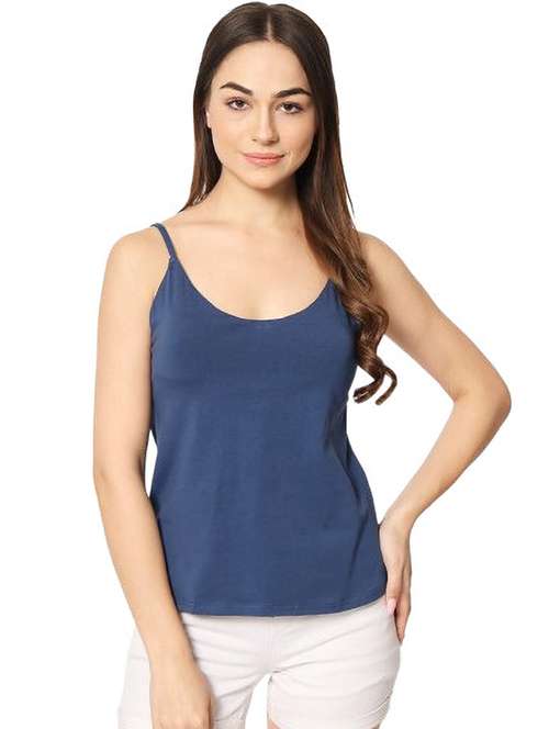 blue cotton camisole - 21237217 - Standard Image - 0