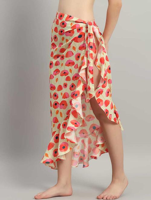 beige polyester coverup - 21237234 -  Standard Image - 0