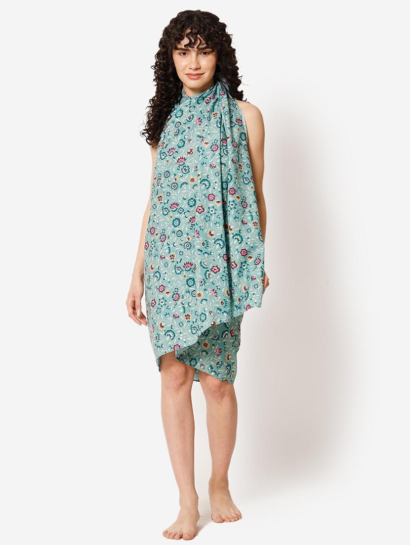 blue polyester coverup - 21237255 -  Zoom Image - 0