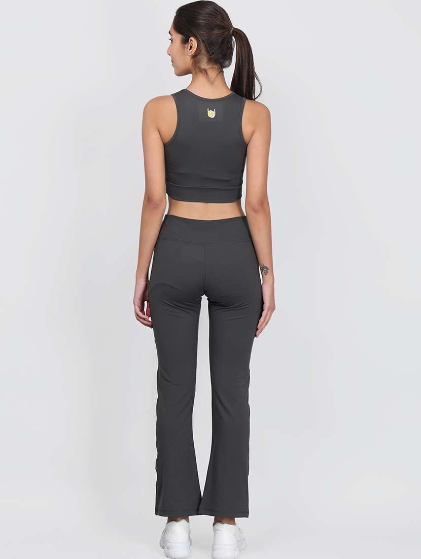 grey polyester active wear co-ord set - 21237298 - Standard Image - 2