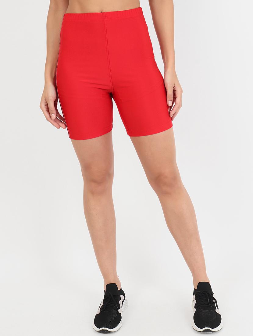 red polyester sports shorts - 21237402 - Zoom Image - 0